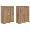 vidaXL Vegghengt skap 2 stk. Artisan Eik 69,5 x 34 x 90 cm