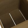 vidaXL Blomsterkasse honningbrun 60x60x60 cm heltre furu