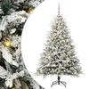 vidaXL Kunstig Forh&aring;ndsbelyst Juletre med Ballettsett Gr&oslash;nn 150 cm
