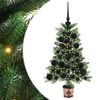 vidaXL Juletre med 150 LED med stativ gr&oslash;nn 65 cm PE