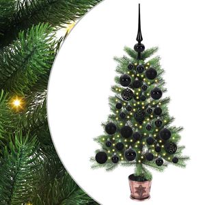 vidaXL Juletre med 150 LED med stativ gr&oslash;nn 65 cm PE
