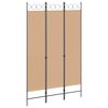 vidaXL 3-panel romdeler Beige 120 x 200 cm Stoff