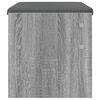 vidaXL Gangbenk med pute Gr&aring; Sonoma 63 x 38 x 40 cm