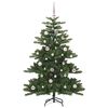 vidaXL Kunstig sammensatt juletre med 150 LED gr&oslash;nn 150 cm PVC og st&aring;l