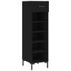 vidaXL Skohylle svart 30x35x105 cm konstruert tre