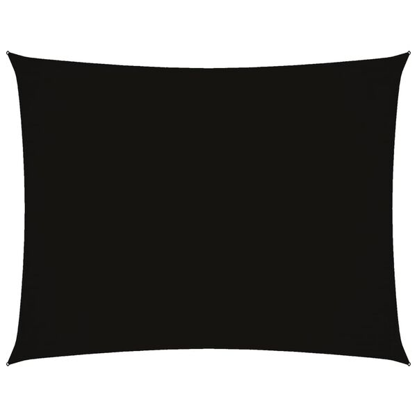 vidaXL Solseil oxfordstoff rektangulær 2,5x3,5 m svart