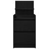vidaXL Nattskap med 2 skuffer 2 stk svart 38x34x80 cm