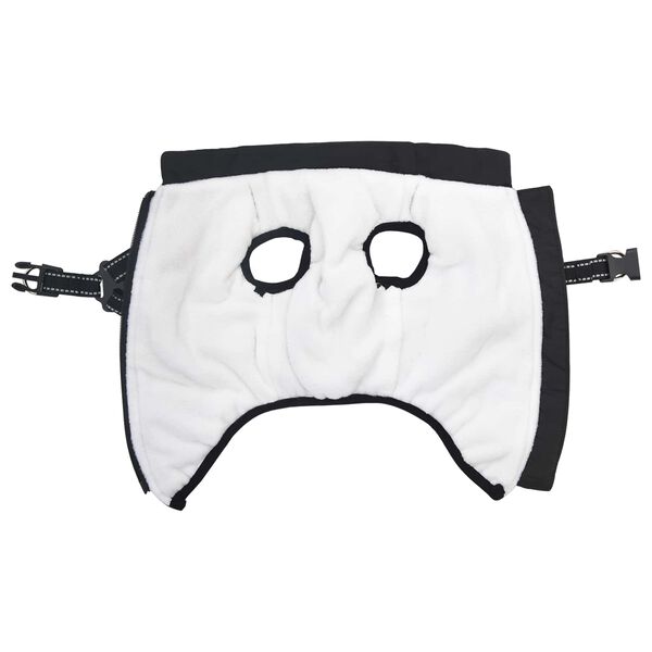 vidaXL Hund Frakk Svart L36 Fleece og polyester