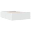 vidaXL Sengeramme hvit 140x200 cm konstruert tre