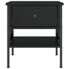 vidaXL Nattbord 2 stk svart 40x42x45 cm konstruert tre