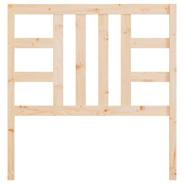 vidaXL Sengegavl 106x4x100 cm heltre furu