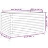 vidaXL Plantekasse 90x60x49,5 cm heltre douglasgran