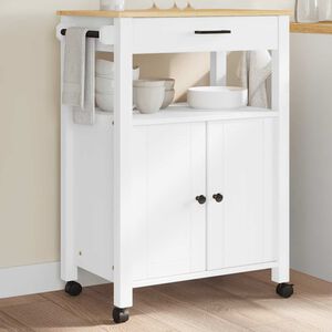 vidaXL Kj&oslash;kkenvogn MONZA 60x40x88,5 cm heltre furu