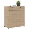 vidaXL Putekasse beige 105x55x113 cm polyrotting