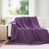 vidaXL Kastepledd 6 pcs Lilla 270 x 240 cm Fleece