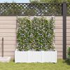 vidaXL Hageblomsterpotte 3 pcs Hvit 120 x 40 x 143 cm St&aring;l