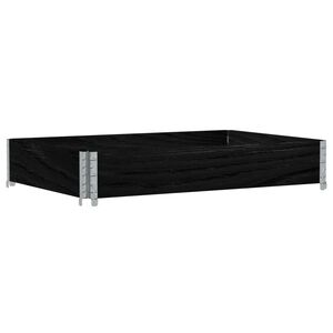 vidaXL Plantekasse svart 120x80 cm heltre furu