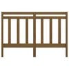 vidaXL Sengegavl honningbrun 166x4x100 cm heltre furu