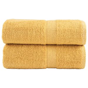 vidaXL Premium vaskeh&aring;ndkl&aelig;r SOLUND 2 stk gull 30x30cm 600gsm