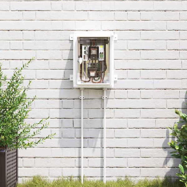 vidaXL Kontrollskap Grå 25 x 13 x 33 cm ABS-plast