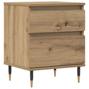 vidaXL Nattbord artisan eik 40x35x50 cm konstruert tre
