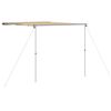 vidaXL Markise til bobil og campingvogn 2,4x3x2,15 m beige