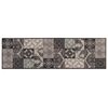 vidaXL Kj&oslash;kken teppe svart mosaikk 150 x 45 cm 100% Polyamid Vaskbar