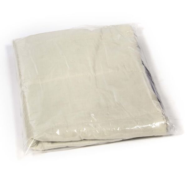 DERYAN Bomull liggeunderlag Toddler Luxe kremhvit