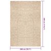 vidaXL Teppe ZIZUR beige 200x290cm jute-utseende innend&oslash;rs og utend&oslash;rs