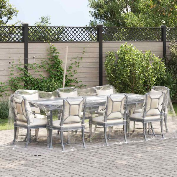 vidaXL Klar presenning med maljer 2x4 m PVC