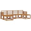 vidaXL Utend&oslash;rs sofa-sett 6 pcs Naturlig Konstruert tre