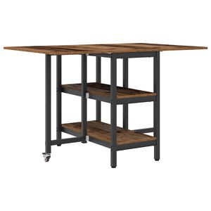 vidaXL Spisebord 122 x 80 x 76,5 cm Konstruert tre Gammelt tre