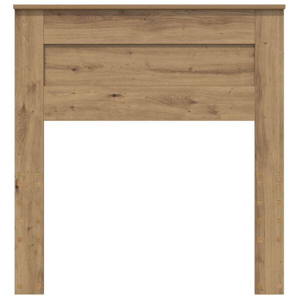 vidaXL Hodegavl med hodegjerde Artisan Eik 75 cm Konstruert tre