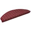vidaXL Selvlimende trappematter 15 stk. 65 x 21 x 4 cm Non-Slip R&oslash;d