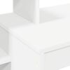 vidaXL Skrivebord med hylle Hvit 100 x 40 x 90 cm Konstruert tre