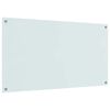 vidaXL Kj&oslash;kkenbakplate Hvit 110 x 60 cm herdet glass