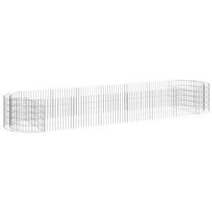 vidaXL Gabion h&oslash;ybed galvanisert jern 400x100x50 cm