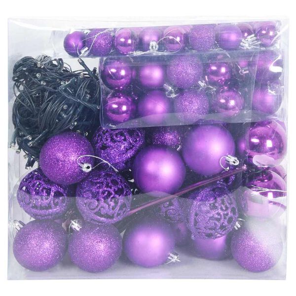 vidaXL Julekule Sett med 300 LED 120 pcs Syrin Plast