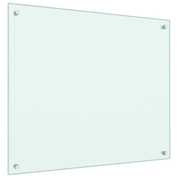 vidaXL Kj&oslash;kkenplate melkefarget 70x60 cm herdet glass