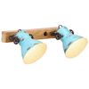 vidaXL Vegglampe 25 W denimbl&aring; 45x25 cm E27