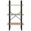 vidaXL Oppbevaringshylle sonoma eik 60x30x105 cm konstruert tre