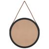 vidaXL Veggspeil med stropp svart &Oslash; 35 cm