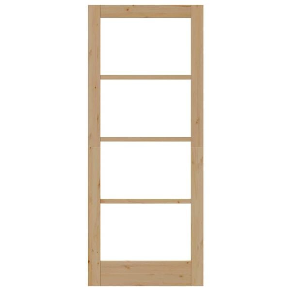 vidaXL Innendørs dør med glass ORKDAL Brun 83 x 202 cm