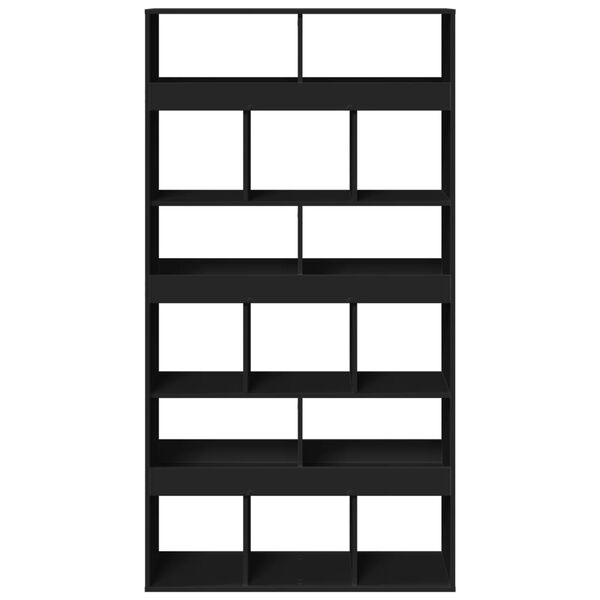 vidaXL Romdeler svart 100x33x187,5 cm konstruert tre