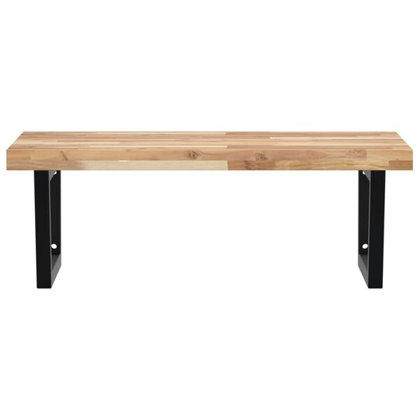 vidaXL Servanthylle veggmontert st&aring;l og heltre akasie