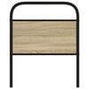 vidaXL Hodegavl sonoma eik 80 cm st&aring;l og konstruert tre