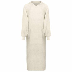 vidaXL Teppe-hettegenser KINN Krem XXL Bomull