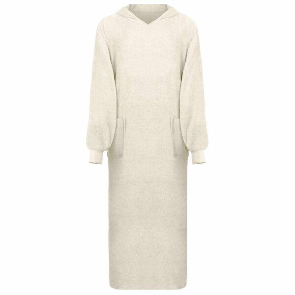 vidaXL Teppe-hettegenser KINN Krem XXL Bomull