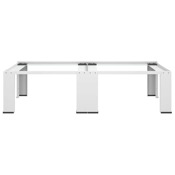 vidaXL Dobbel sokkel til vaskemaskin og t&oslash;rketrommel hvit