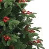 vidaXL Kunstig juletre med 300 LED gr&oslash;nn 210 cm PVC og Metall og Plast